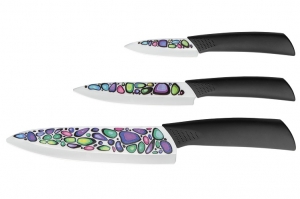 Набор керамических ножей MIKADZO IMARI WHITE